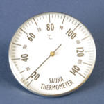 Bastutermometer Rund